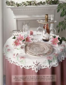 Wedding Lilies Table Setting