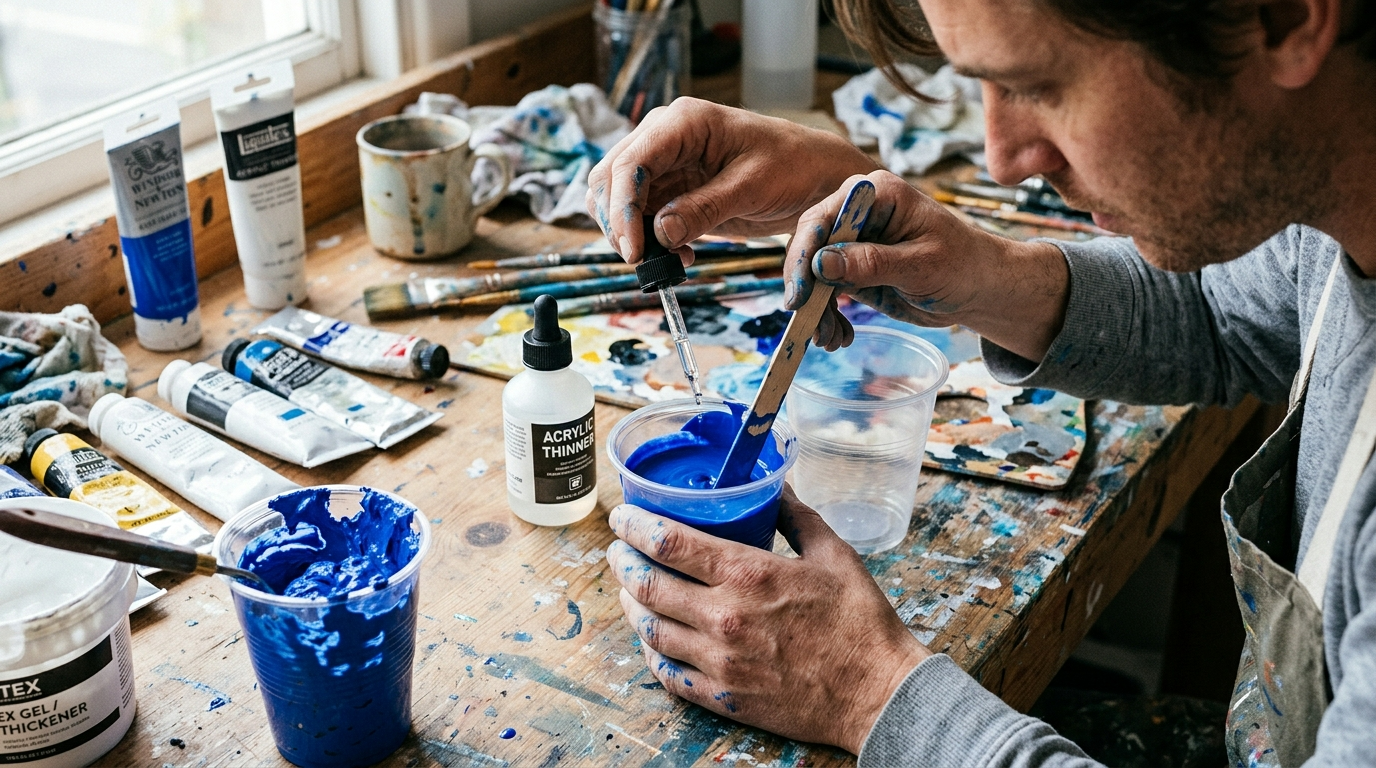 Adjust Paint Consistency for Better Brush Control