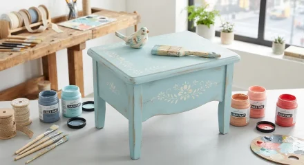 Distressed Furniture Painting: Transform Old Pieces with Folk Art Flair