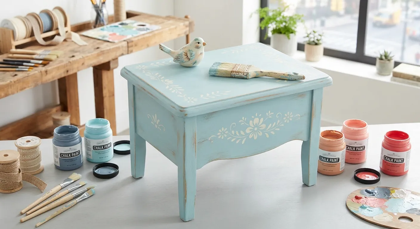 Distressed Furniture Painting: Transform Old Pieces with Folk Art Flair