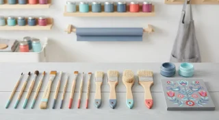 Mastering Your Tools: Essential Folk Art Painting Brushes and Surfaces