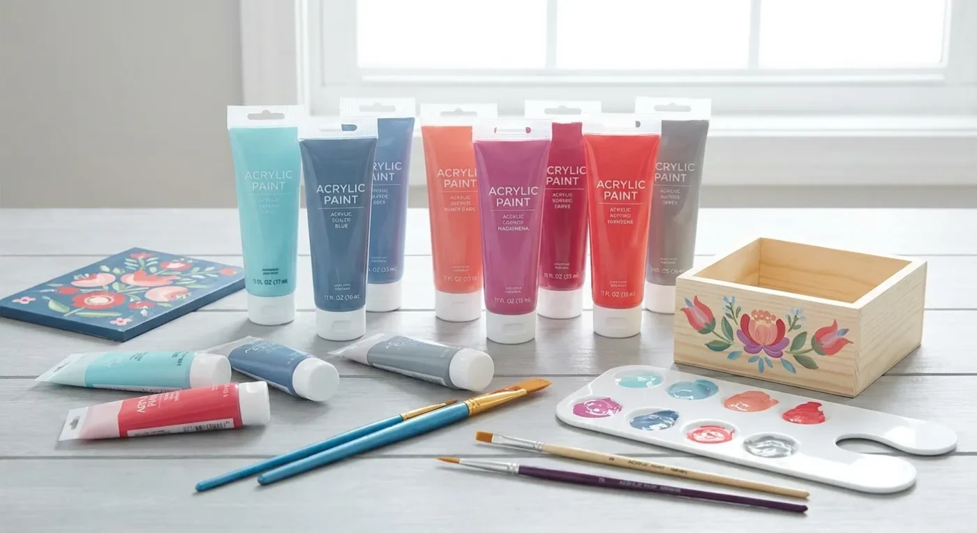 Acrylic Paints Folk Art: A Beginner’s Guide to Essential Hues