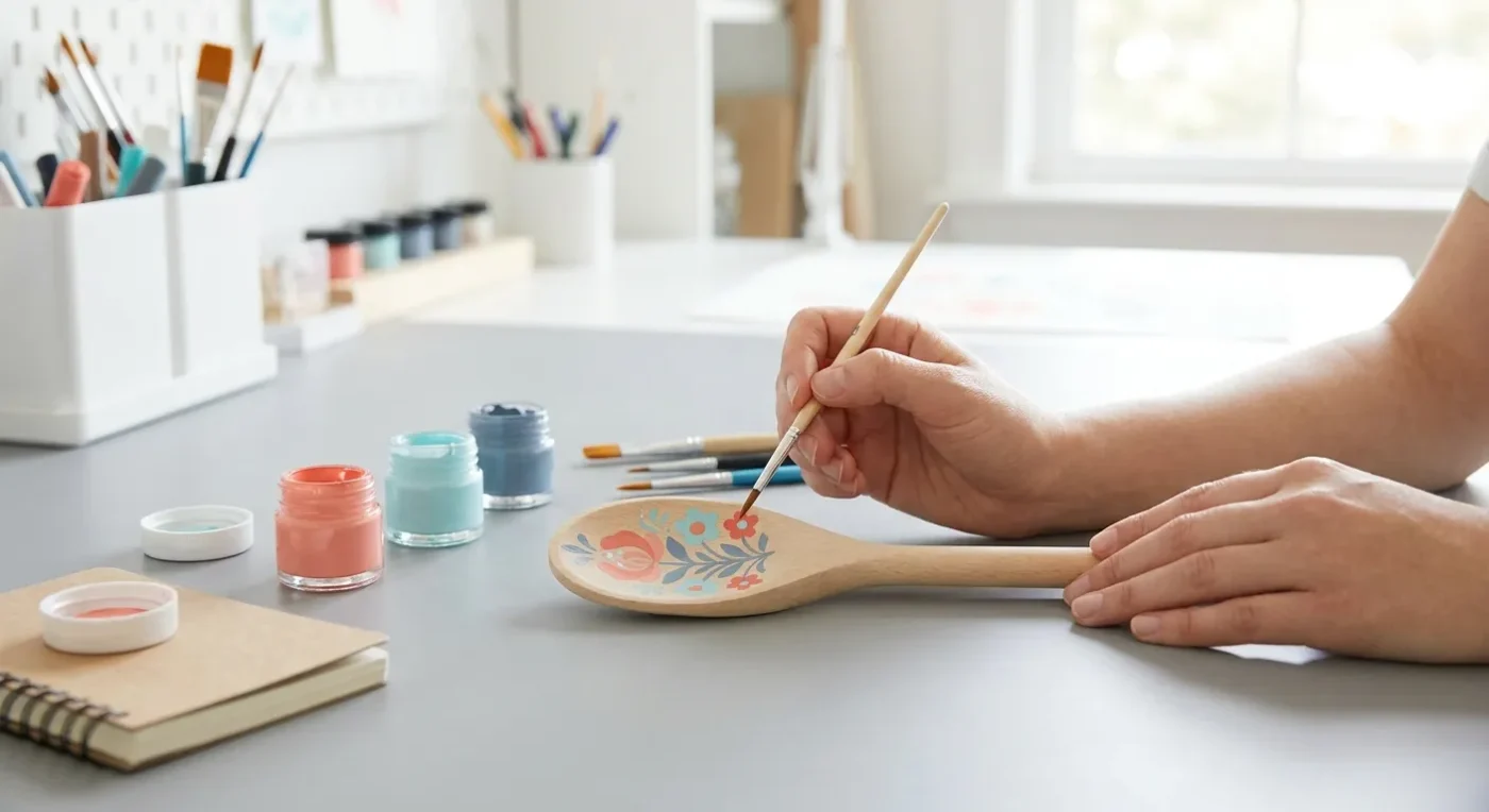 Easy Folk Art Home Projects: Transform a Simple Wooden Spoon