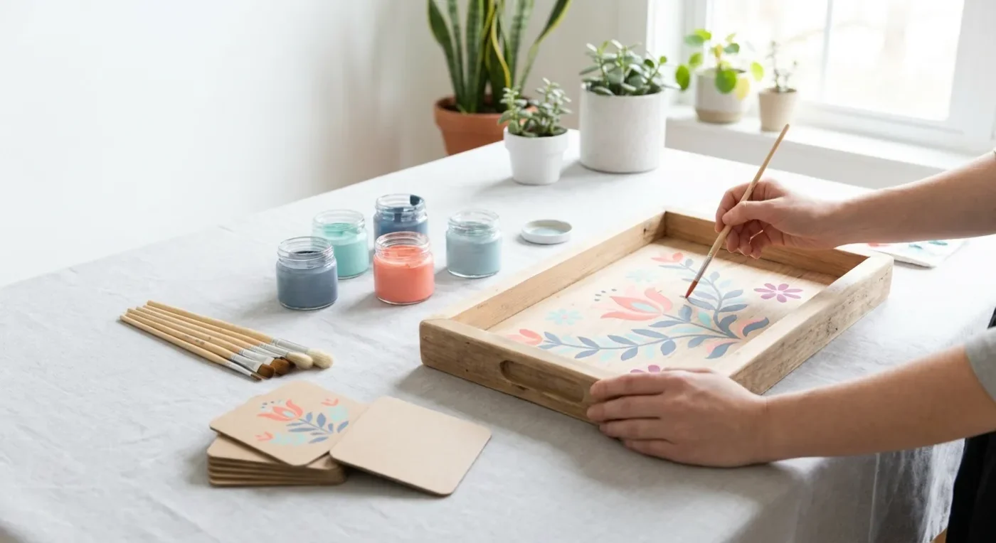 Folk Art Flourishes: Painting on Eco-Friendly Home Decor for a Sustainable Home