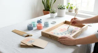 Folk Art Flourishes: Painting on Eco-Friendly Home Decor for a Sustainable Home