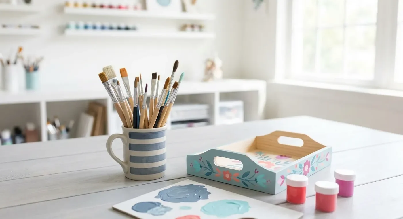 The Essential Brush Kit for Folk Art Home Decor Projects
