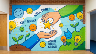 Positive Reinforcement Art for Strong Creative Confidence