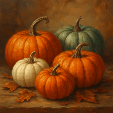 Autumn Pumpkins – A Seasonal Still Life Classic