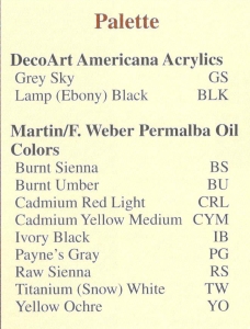 tree sparrows tray palette
