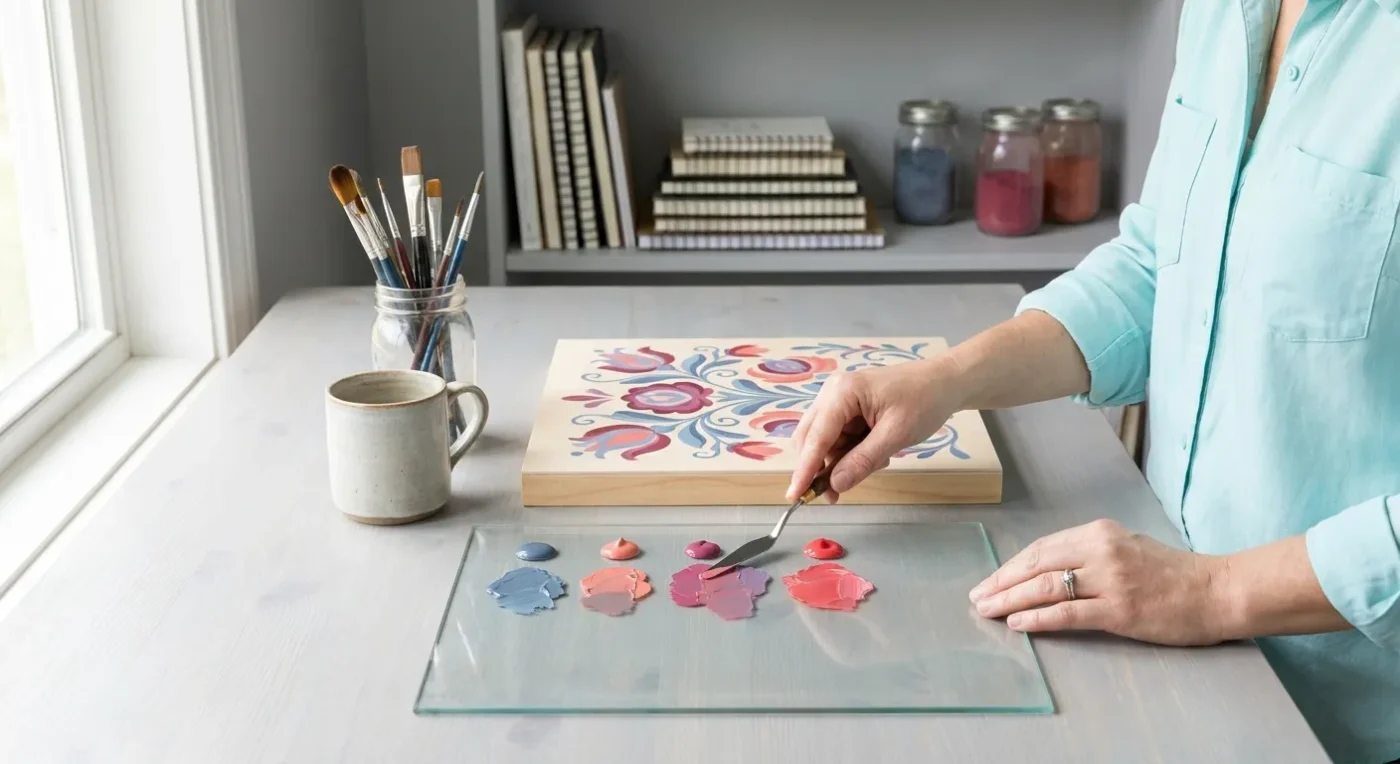 Unlock Vibrant Hues: Advanced Color Mixing for Folk Art